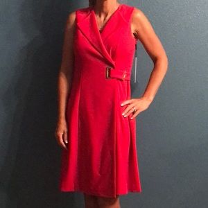 Calvin Klein Sleeveless Red Dress